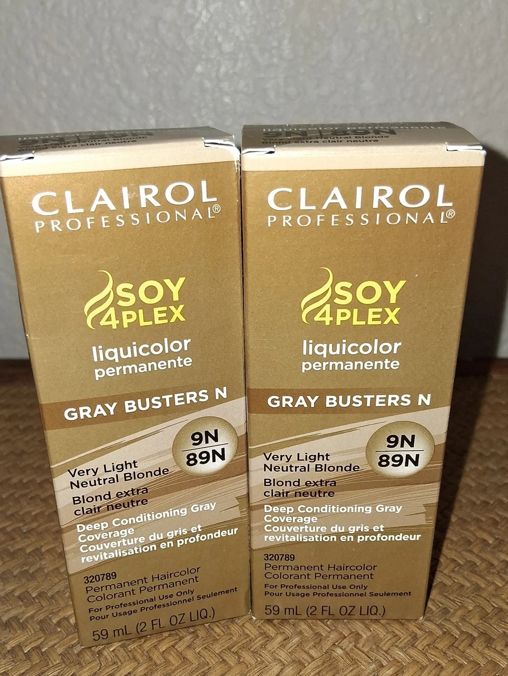 Lot Of 2 Gray Busters Clairol Liquicolor 9N Very Light Neutral Blonde